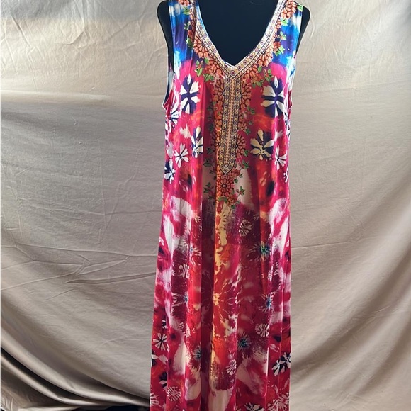 Boho Tie Dye Maxi Dress - Picture 5 of 5